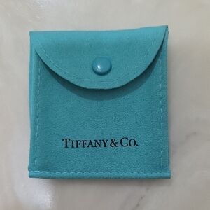 Tiffany & Co. Blue Suede Pouch